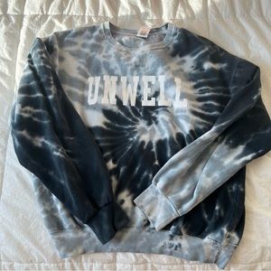Call her daddy unwell blue tie dye L